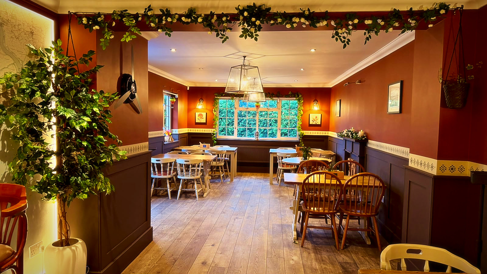 The dining room at The Shepherd & Dog