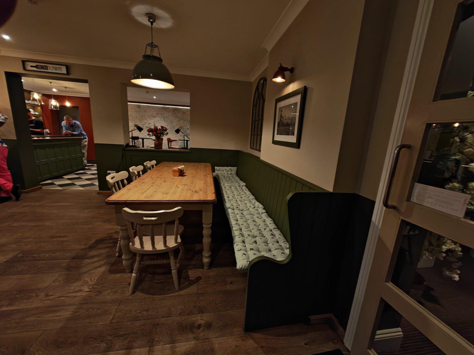 The bar at The Shepherd & Dog