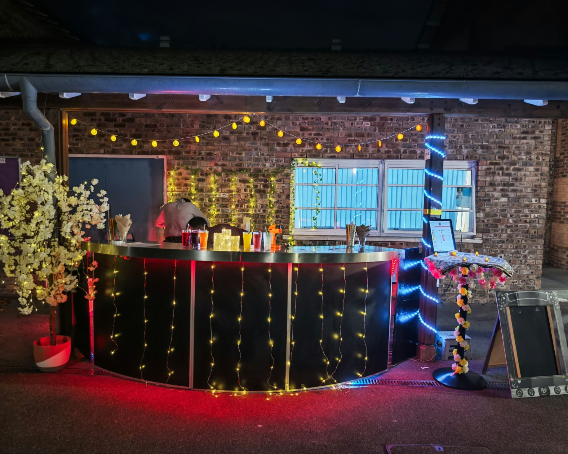 Bar in full flow