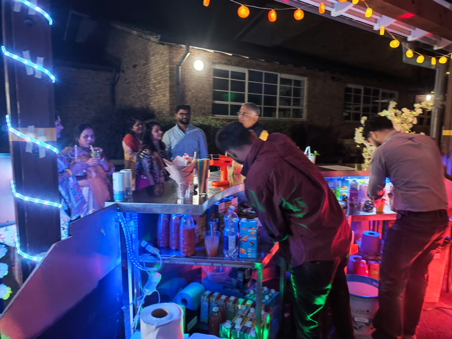 The pop-up bar in full swing
